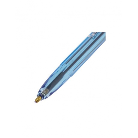 Ручка шариковая BRAUBERG Carina Blue, СИНЯЯ, корпус тонированный синий, узел 1 мм, линия письма 0,4 мм, BP215, (100 шт.) - фото 4