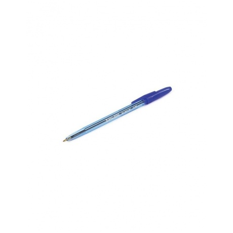 Ручка шариковая BRAUBERG Carina Blue, СИНЯЯ, корпус тонированный синий, узел 1 мм, линия письма 0,4 мм, BP215, (100 шт.) - фото 6