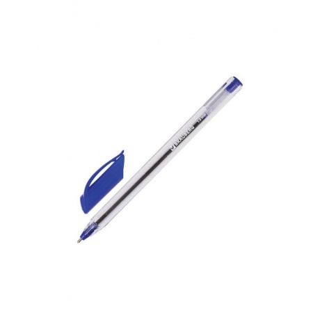 Ручка шариковая масляная BRAUBERG Extra Glide, СИНЯЯ, трехгранная, узел 1 мм, линия письма 0,5 мм, OBP227, (36 шт.) - фото 1