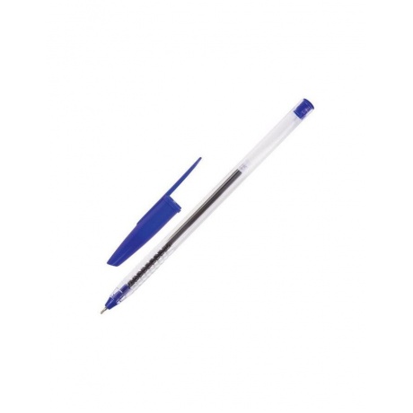 Ручка шариковая масляная STAFF, СИНЯЯ, корпус прозрачный, игольчатый узел 0,7 мм, линия письма 0,35 мм, BP238, (50 шт.) - фото 3