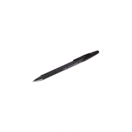 Ручка шариковая STAFF, ЧЕРНАЯ, корпус прорезиненный черный, узел 0,7 мм, линия письма 0,35 мм, BP191, (50 шт.) - фото 6