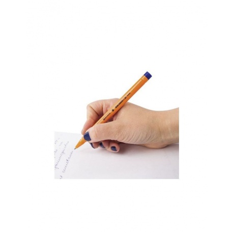 Ручка шариковая BRAUBERG Solar, СИНЯЯ, трехгранная, корпус оранжевый, узел 1 мм, линия письма 0,5 мм, BP172, (50 шт.) - фото 9