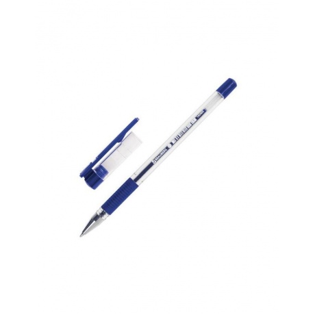 Ручка шариковая с грипом BRAUBERG X-Writer, СИНЯЯ, узел 0,7 мм, линия письма 0,35 мм, BP196, (50 шт.) - фото 1