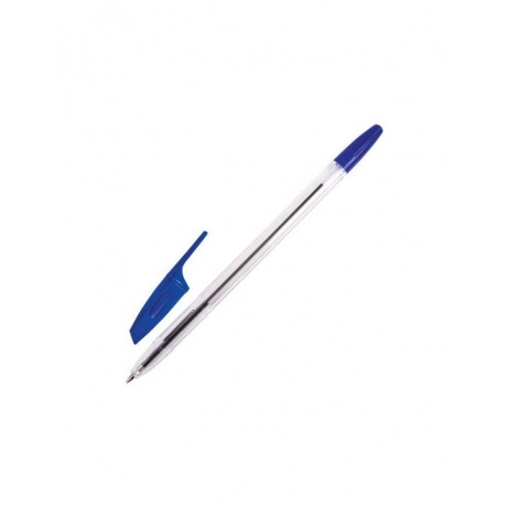Ручка шариковая BRAUBERG X-333, СИНЯЯ, корпус прозрачный, узел 0,7 мм, линия письма 0,35 мм, BP163, (100 шт.) - фото 2