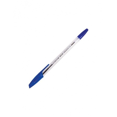 Ручка шариковая BRAUBERG X-333, СИНЯЯ, корпус прозрачный, узел 0,7 мм, линия письма 0,35 мм, BP163, (100 шт.) - фото 3