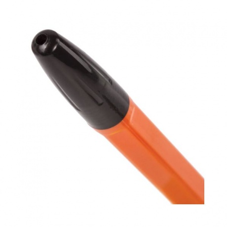 Ручка шариковая BRAUBERG X-333 Orange, ЧЕРНАЯ, корпус оранжевый, узел 0,7 мм, линия письма 0,35 мм, BP168, (100 шт.) - фото 5