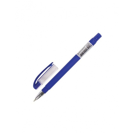Ручка шариковая масляная BRAUBERG Matt, СИНЯЯ, корпус синий, узел 0,7 мм, линия письма 0,35 мм, 142486, (24 шт.) - фото 2