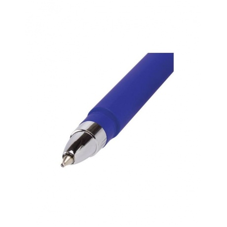 Ручка шариковая масляная BRAUBERG Matt, СИНЯЯ, корпус синий, узел 0,7 мм, линия письма 0,35 мм, 142486, (24 шт.) - фото 4
