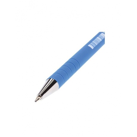 Ручка шариковая BRAUBERG Capital blue, СИНЯЯ, корпус soft-touch голубой, узел 0,7 мм, линия письма 0,35 мм, BP174, (24 шт.) - фото 4