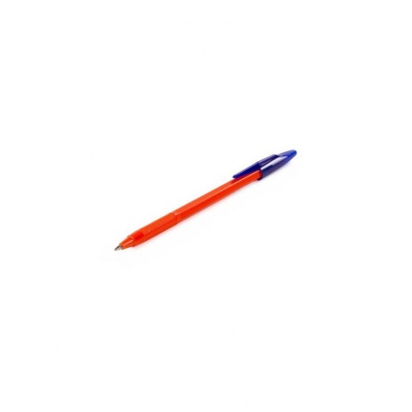Ручка шариковая масляная STAFF Flare, СИНЯЯ, корпус оранжевый, узел 1 мм, линия письма 0,7 мм, OBP101, (100 шт.) - фото 6