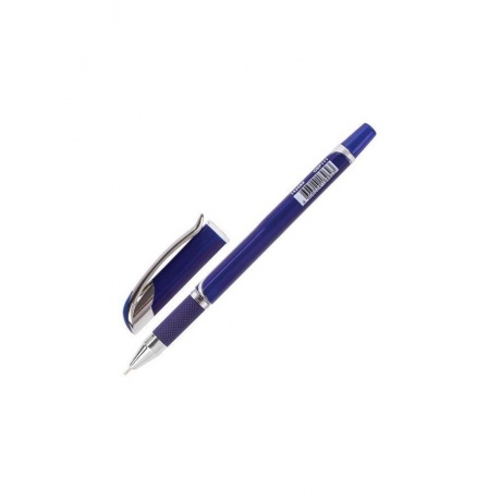Ручка шариковая масляная с грипом BRAUBERG Sigma Plus, СИНЯЯ, печать, узел 0,7 мм, линия письма 0,35 мм, OBP111, (24 шт.) - фото 2