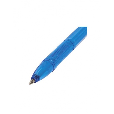 Ручка шариковая BRAUBERG X-333, СИНЯЯ, корпус тонированный, узел 0,7 мм, линия письма 0,35 мм, BP150, (100 шт.) - фото 4