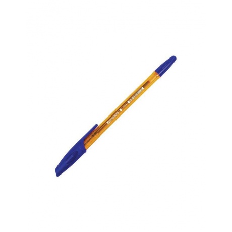 Ручка шариковая BRAUBERG X-333 AMBER, СИНЯЯ, корпус тонированный оранжевый, узел 0,7 мм, линия письма 0,35 мм, BP157, (100 шт.) - фото 3
