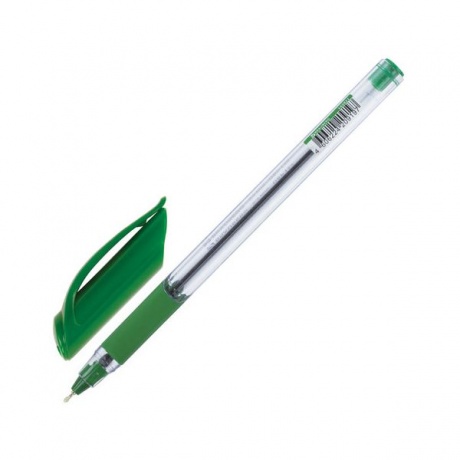 Ручка шариковая масляная BRAUBERG Extra Glide GT, ЗЕЛЕНАЯ, трехгранная, узел 0,7 мм, линия письма 0,35 мм, OBP139, (36 шт.) - фото 2