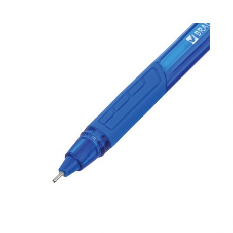 Ручка шариковая масляная BRAUBERG Extra Glide GT Tone, СИНЯЯ, узел 0,7 мм, линия письма 0,35 мм, OBP140, (36 шт.) - фото 4