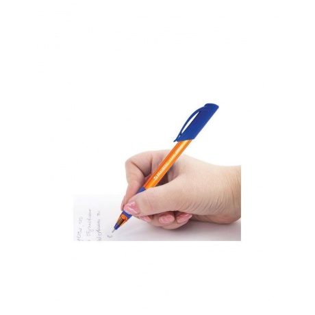 Ручка шариковая масляная BRAUBERG Extra Glide GT Tone Orange, СИНЯЯ, узел 0,7 мм, линия письма 0,35 мм, OBP144, (36 шт.) - фото 8