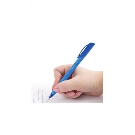 Ручка шариковая масляная BRAUBERG Extra Glide Tone, СИНЯЯ, трехгранная, узел 0,7 мм, линия письма 0,35 мм, OBP145, (36 шт.) - фото 8