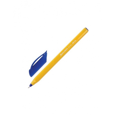 Ручка шариковая масляная BRAUBERG Extra Glide Orange, СИНЯЯ, трехгранная, узел 0,7 мм, линия письма 0,35 мм, OBP149, (36 шт.) - фото 1