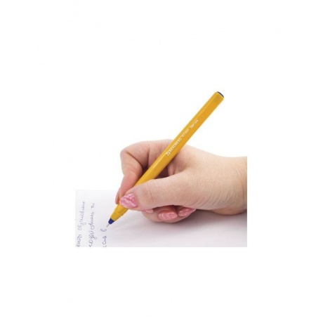 Ручка шариковая масляная BRAUBERG Extra Glide Orange, СИНЯЯ, трехгранная, узел 0,7 мм, линия письма 0,35 мм, OBP149, (36 шт.) - фото 8