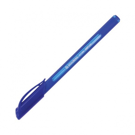 Ручка шариковая масляная BRAUBERG Extra Glide Soft Blue, СИНЯЯ, узел 0,7 мм, линия письма 0,35 мм, OBP150, (24 шт.) - фото 3