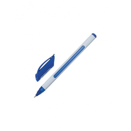 Ручка шариковая масляная BRAUBERG Extra Glide Soft White, СИНЯЯ, узел 0,7 мм, линия письма 0,35 мм, OBP155, (24 шт.) - фото 2