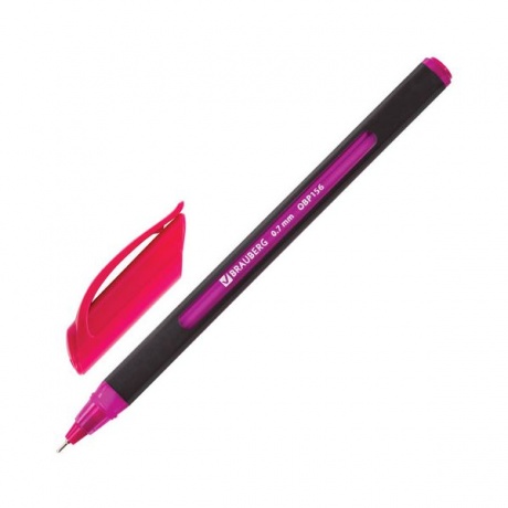 Ручка шариковая масляная BRAUBERG Extra Glide Soft Color, СИНЯЯ, узел 0,7 мм, линия письма 0,35 мм, OBP156, (24 шт.) - фото 3