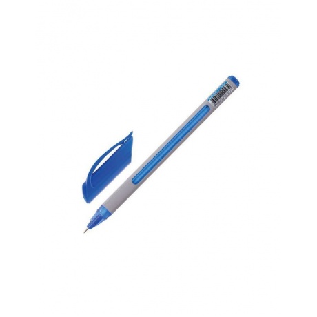 Ручка шариковая масляная BRAUBERG Extra Glide Soft Grey, СИНЯЯ, узел 0,7 мм, линия письма 0,35 мм, OBP157, (24 шт.) - фото 2