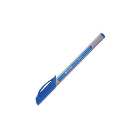 Ручка шариковая масляная BRAUBERG Extra Glide Soft Grey, СИНЯЯ, узел 0,7 мм, линия письма 0,35 мм, OBP157, (24 шт.) - фото 3