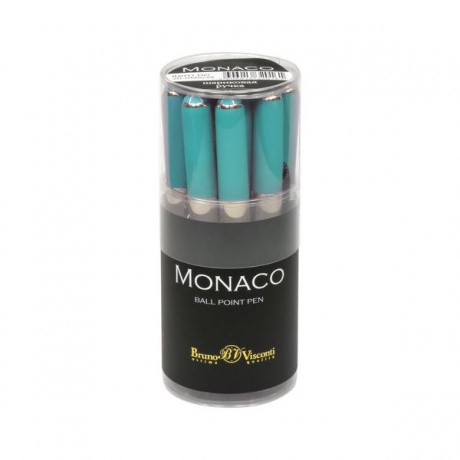 Ручка шариковая BRUNO VISCONTI Monaco, корпус морская волна, узел 0,5 мм, линия 0,3 мм, синяя, 20-0125/24 - фото 4