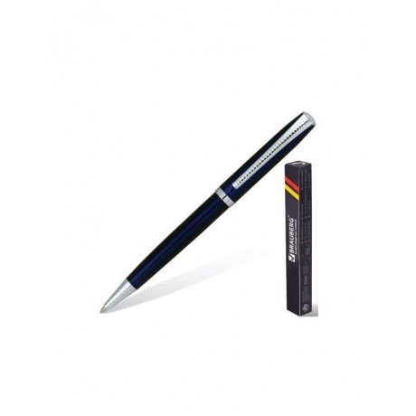 Ручка бизнес-класса шариковая BRAUBERG Cayman Blue, корпус синий, узел 1 мм, линия письма 0,7 мм, синяя, 141409 - фото 1