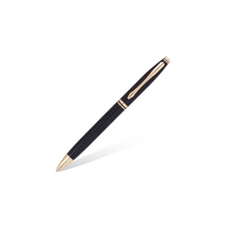 Ручка бизнес-класса шариковая BRAUBERG De Luxe Black, корпус черный, узел 1 мм, линия письма 0,7 мм, синяя, 141411 - фото 2