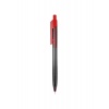 Ручка шариковая Deli Arrow EQ01340 красная, корпус прозрачный/кр...
