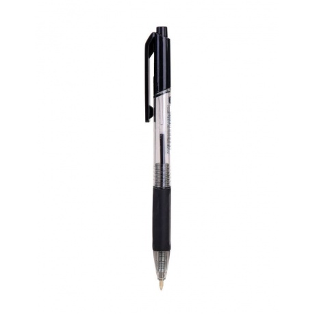 Ручка шариковая автоматическая Deli EQ02320 X-tream черная, корпус прозрачный/черный (12 шт. в уп-ке) - фото 3