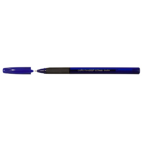 Ручка шариковая Cello Trimate Grip (TRIG-31B) синяя, корпус синий - фото 2