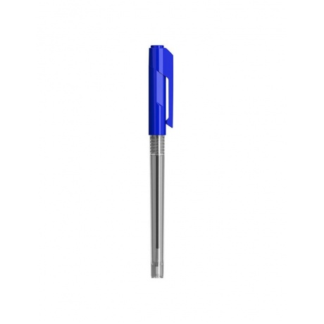 Ручка шариковая Deli Arrow EQ00930 синяя, корпус прозрачный/синий (12 шт. в уп-ке) - фото 1