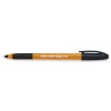 Ручка шариковая Cello Trimate Grip (TRIG-21B) черная, желтый кор...
