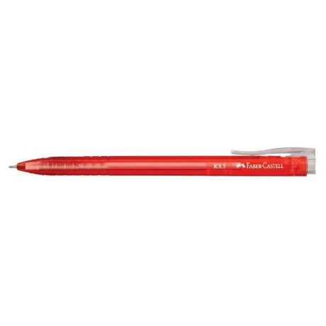 Ручка шариковая Faber-Castell RX5 545321 корпус Red, стержень Red - фото 1