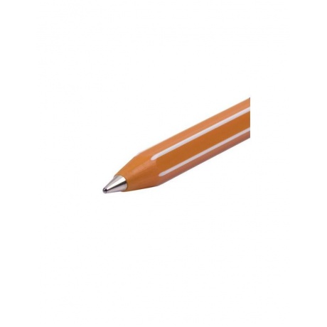 Ручка шариковая масляная PENSAN Officepen 1010, СИНЯЯ, корпус оранжевый, 1мм, линия 0,8мм, 1010/60 (60 шт.)  - фото 4