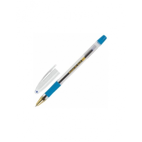 Ручка шариковая масляная с грипом BRAUBERG Model-XL GLD, СИНЯЯ, узел 0,5 мм, линия 0,25 мм (24 шт.)  - фото 1