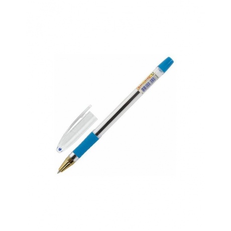 Ручка шариковая масляная с грипом BRAUBERG Model-XL GLD, СИНЯЯ, узел 0,5 мм, линия 0,25 мм (24 шт.)  - фото 2