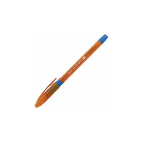 Ручка шариковая масляная с грипом BRAUBERG Model-XL ORANGE, СИНЯЯ, узел 0,7мм, линия 0,35мм (24 шт.)  - фото 3