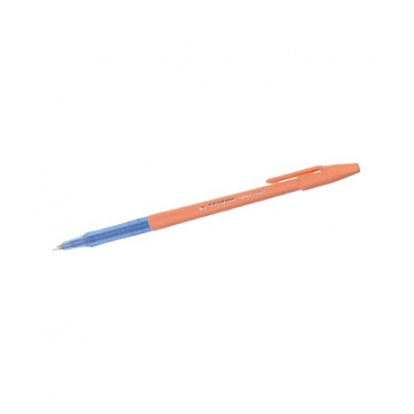 Ручка шариковая STABILO Liner Pastel, СИНЯЯ, корпус персиковый, узел 0,7мм, линия 0,3мм, 808FP1041-3 (20 шт.)  - фото 4