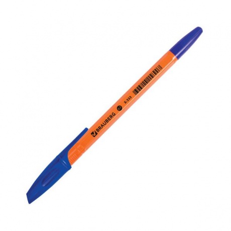 Ручки шариковые BRAUBERG НАБОР 4шт, АССОРТИ, X-333, оранжевые, узел 0,7мм, линия 0,35мм, BP162 (24 шт.)  - фото 8