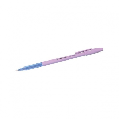 Ручка шариковая STABILO Liner Pastel, СИНЯЯ, корпус лавандовый, узел 0,7мм, линия 0,3мм, 808FP1041-6 (20 шт.)  - фото 4
