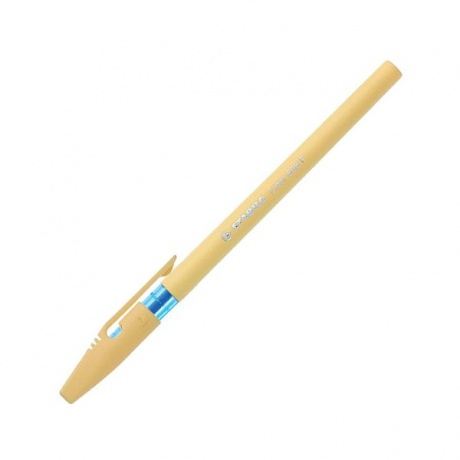 Ручка шариковая STABILO Liner Pastel, СИНЯЯ, корпус ванильный, узел 0,7мм, линия 0,3мм, 808FP1041-5 (20 шт.)  - фото 3