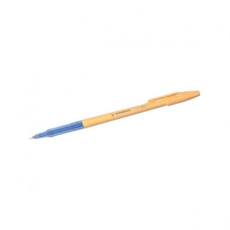 Ручка шариковая STABILO Liner Pastel, СИНЯЯ, корпус ванильный, узел 0,7мм, линия 0,3мм, 808FP1041-5 (20 шт.)  - фото 4