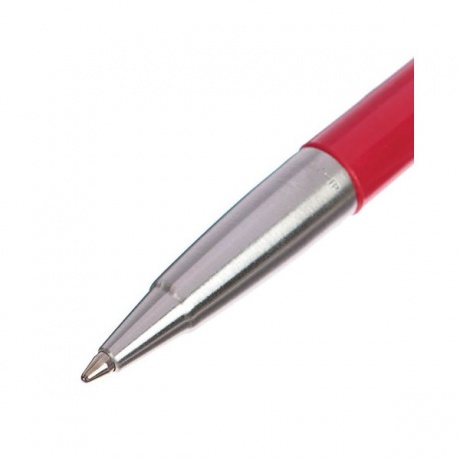 Ручка шариковая PARKER Vector Standard Red CT, корпус красный, детали нерж. сталь, синяя,2025453 - фото 3