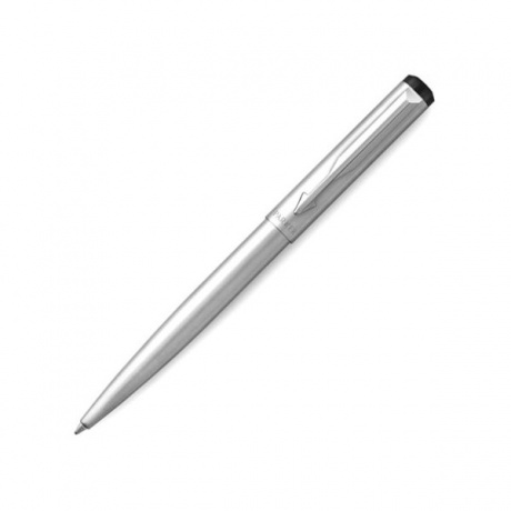 Ручка шариковая PARKER Vector Stainless Steel CT, корпус серебристый, дет. нерж. сталь,синяя,2025445 - фото 2