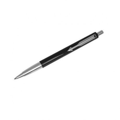 Ручка шариковая PARKER Vector Standard Black CT, корпус черный, детали нерж. сталь, синяя, 2025442 - фото 2