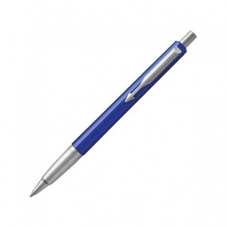 Ручка шариковая PARKER Vector Standard Blue CT, корпус синий, детали нерж. сталь, синяя, 2025419 - фото 1